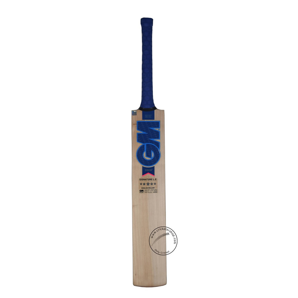 Gunn & Moore (GM) Siren Limited Edition English Willow Cricket Bat Size SH @ Front View