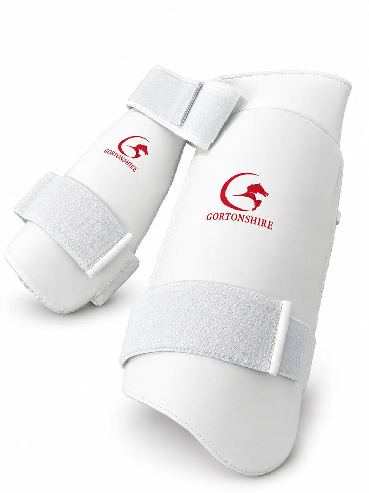 Gortonshire Players Cricket Batting Combo Thigh Guard White Size Mens