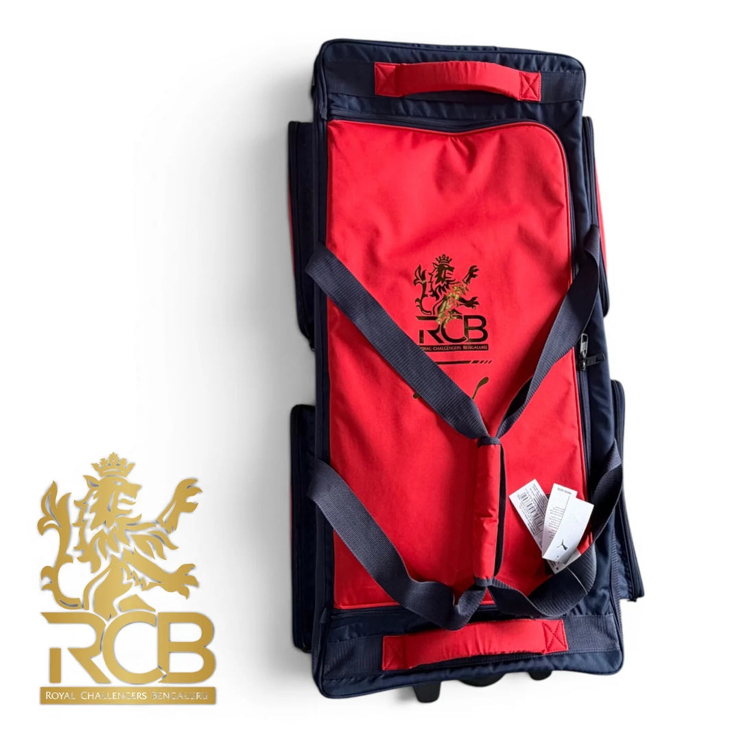 Puma x RCB IPL Original Trolley Kit Bag 2026@front view3