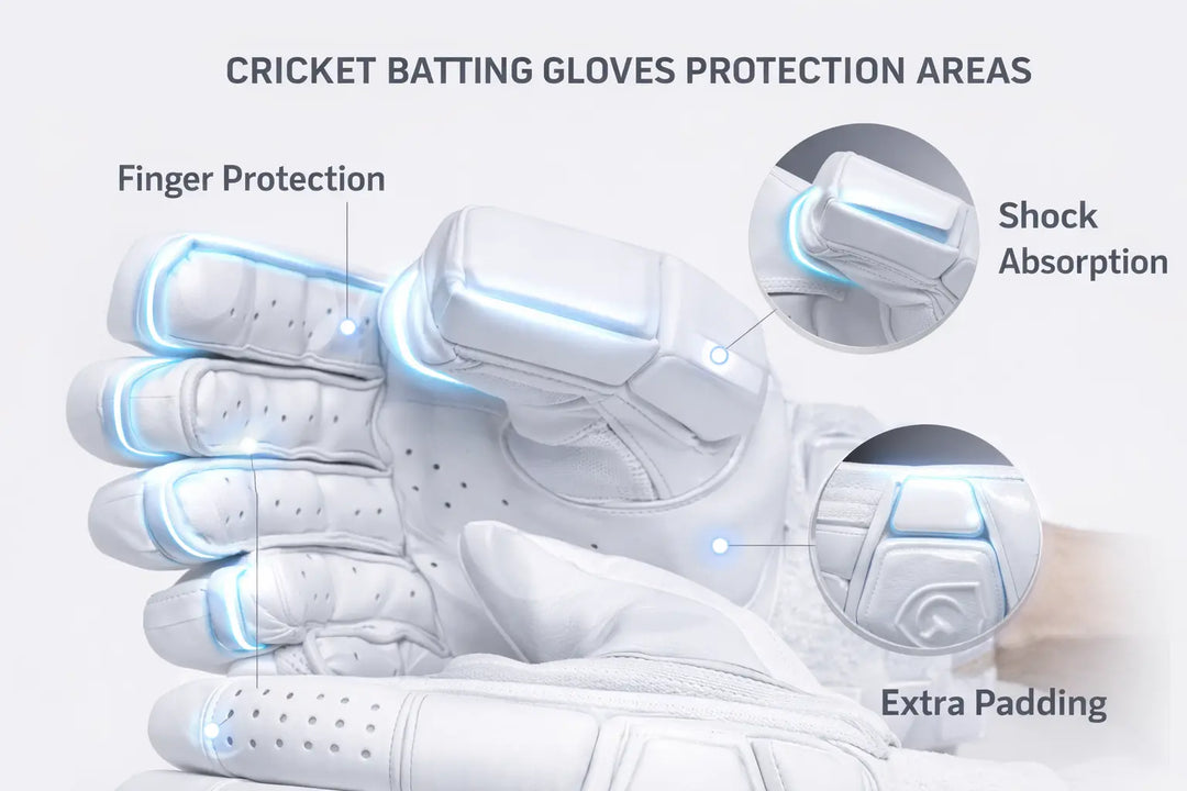 Gortonshire True Test Cricket Batting Gloves Adult Size