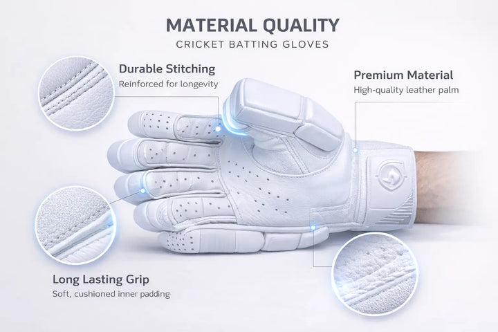 Gortonshire True Test Cricket Batting Gloves Adult Size