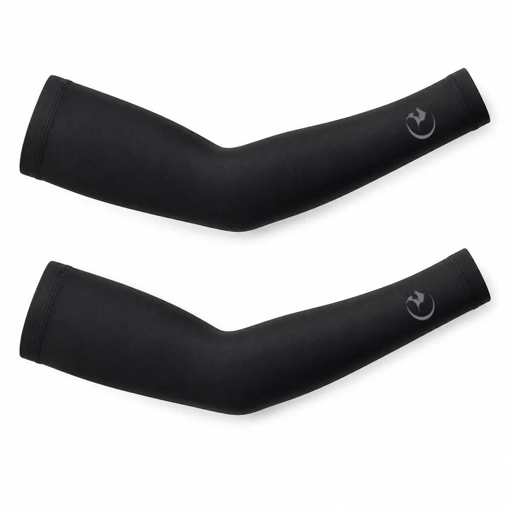 Gortonshire Lycra Cricket Arm Sleeve Black Colour@front view