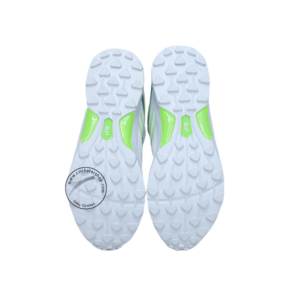 Kookaburra Pro 2.0 Cricket Rubber Shoes White Green Size @ Sole View