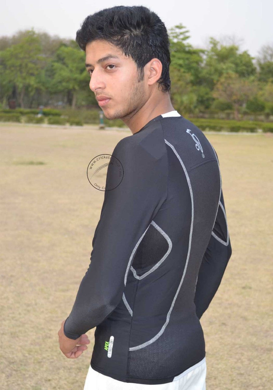 Kookaburra Cricket Apex Base Layer Skin Fit Black @ Side View