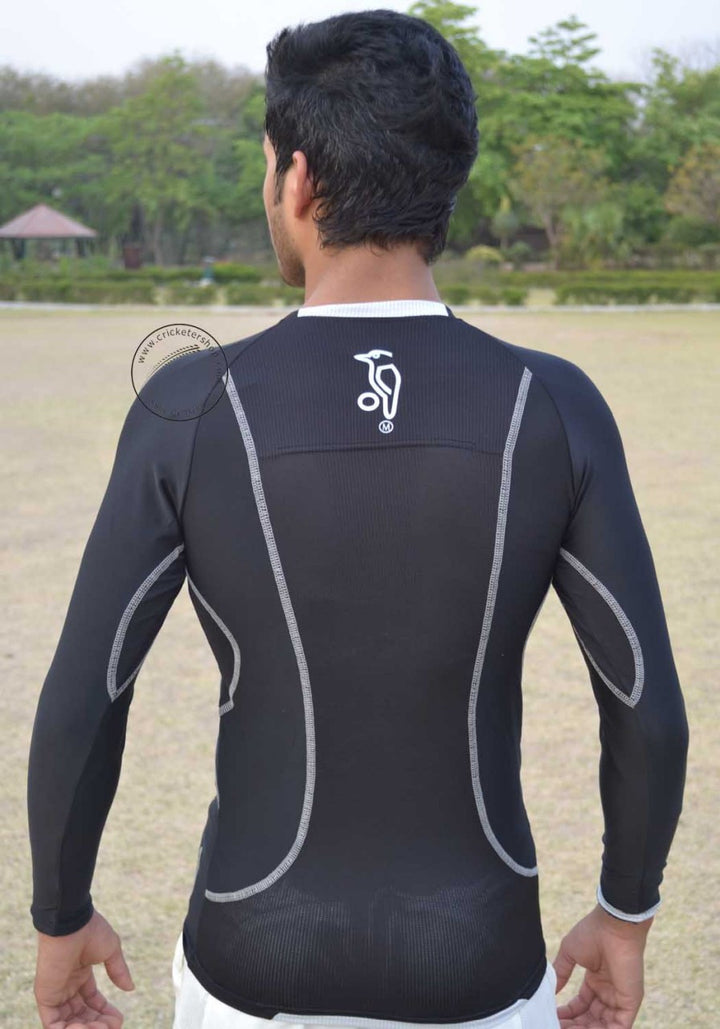 Kookaburra Cricket Apex Base Layer Skin Fit Black @ Back View