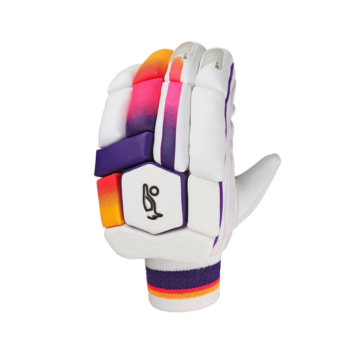 Kookaburra Aura Pro Players Player Cricket Batting Gloves @ Left Back View