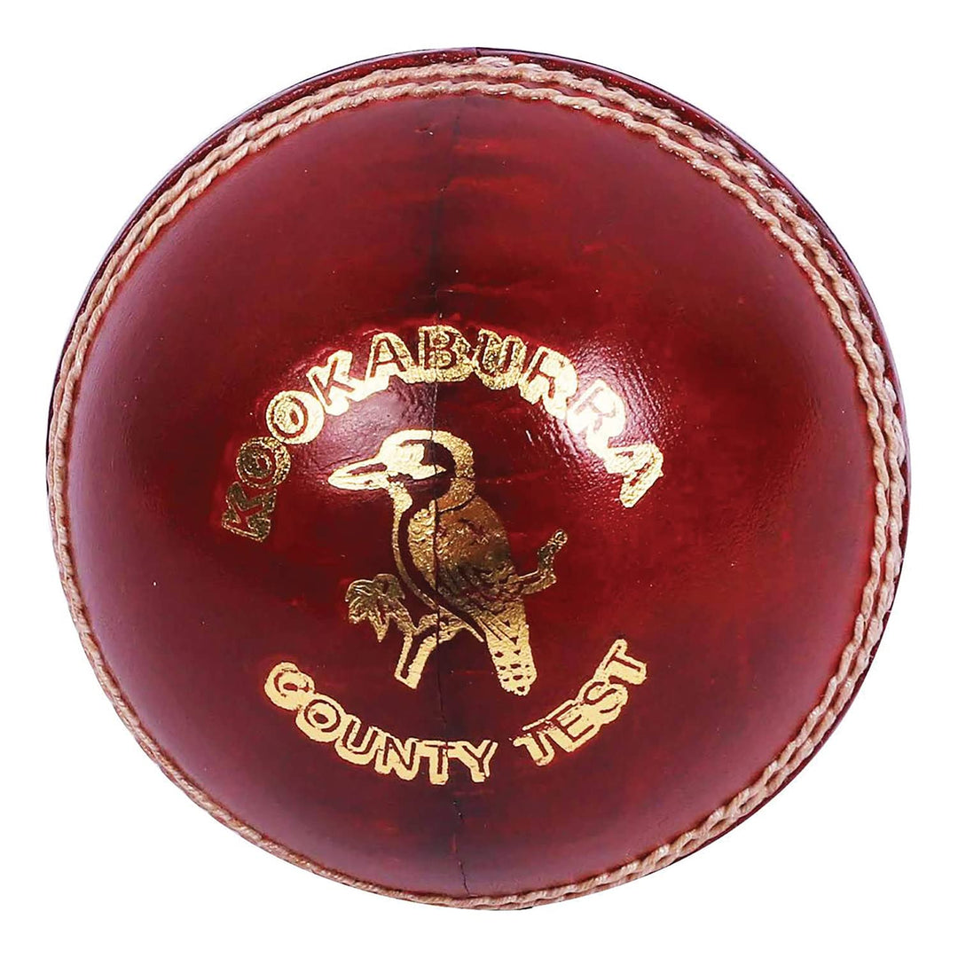 Kookaburra County Test Cricket Ball Red @ Side View