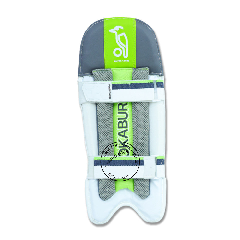 Kookaburra Kahuna Players Cricket Wicket Keeping Leg Guards Pads Mens Size @ Back View