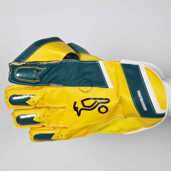 Kookaburra Kahuna Pro 1000 Wicket Keeping Gloves Mens Size @ Left Back View