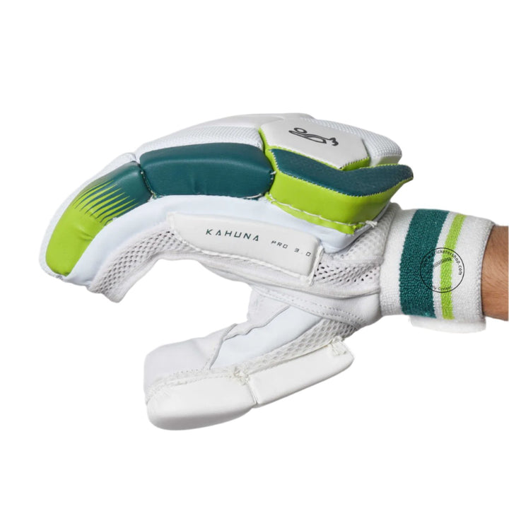 Kookaburra Kahuna Pro 3.0 Cricket Batting Gloves @ Side View