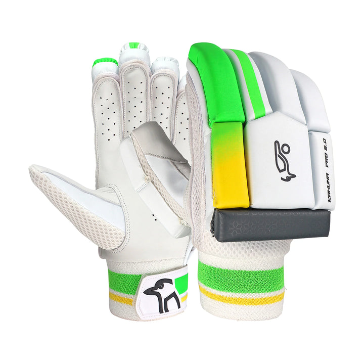 Kookaburra Kahuna Pro 5.0 Cricket Batting Gloves Junior Size@front view