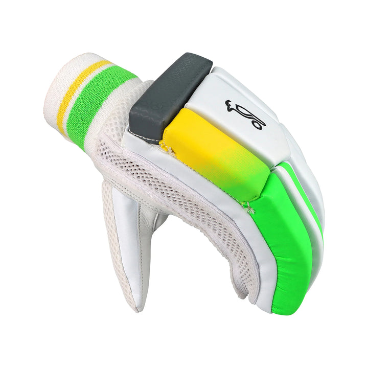 Kookaburra Kahuna Pro 5.0 Cricket Batting Gloves Junior Size@front view2