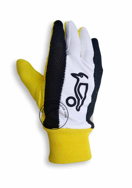 Kookaburra Cotton Padded Cricket Inner Gloves Men Size Set of 2 @ Left Back View