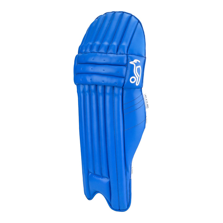 Kookaburra Pro 5.0 Blue Batting Leg Guard Pads Mens Size @ Side View