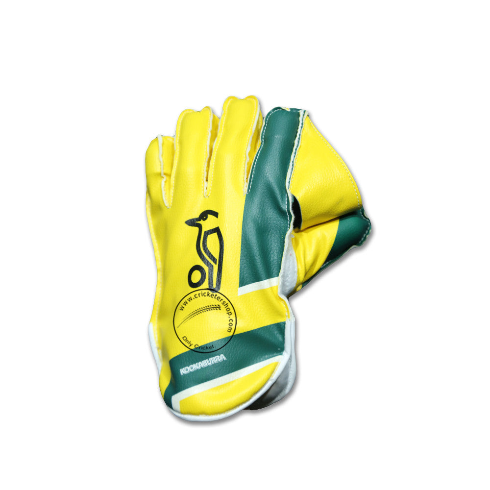 Kookaburra Pro 500 Cricket Wicket Keeping Gloves @ Left Back View