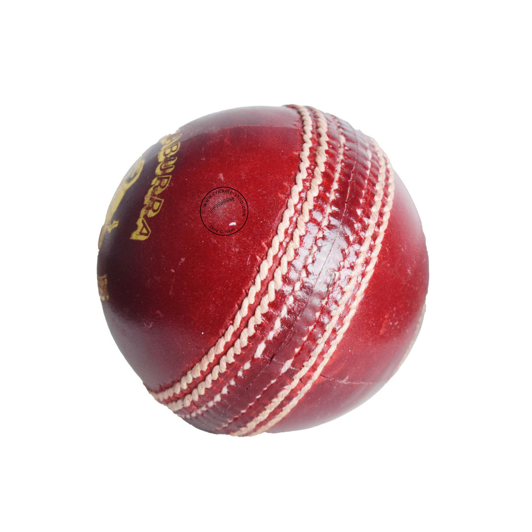 Kookaburra Super Test Cricket Ball Red @ Side View