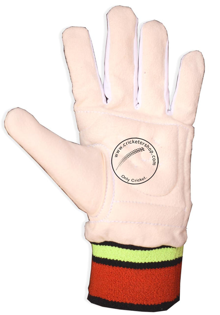 Kookaburra Chamois Padded Inner Gloves for Wicket Keeping Mens Size @Left Front View