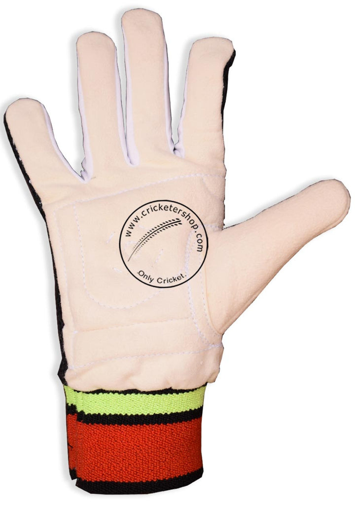 Kookaburra Chamois Padded Inner Gloves for Wicket Keeping Mens Size @Right Front View