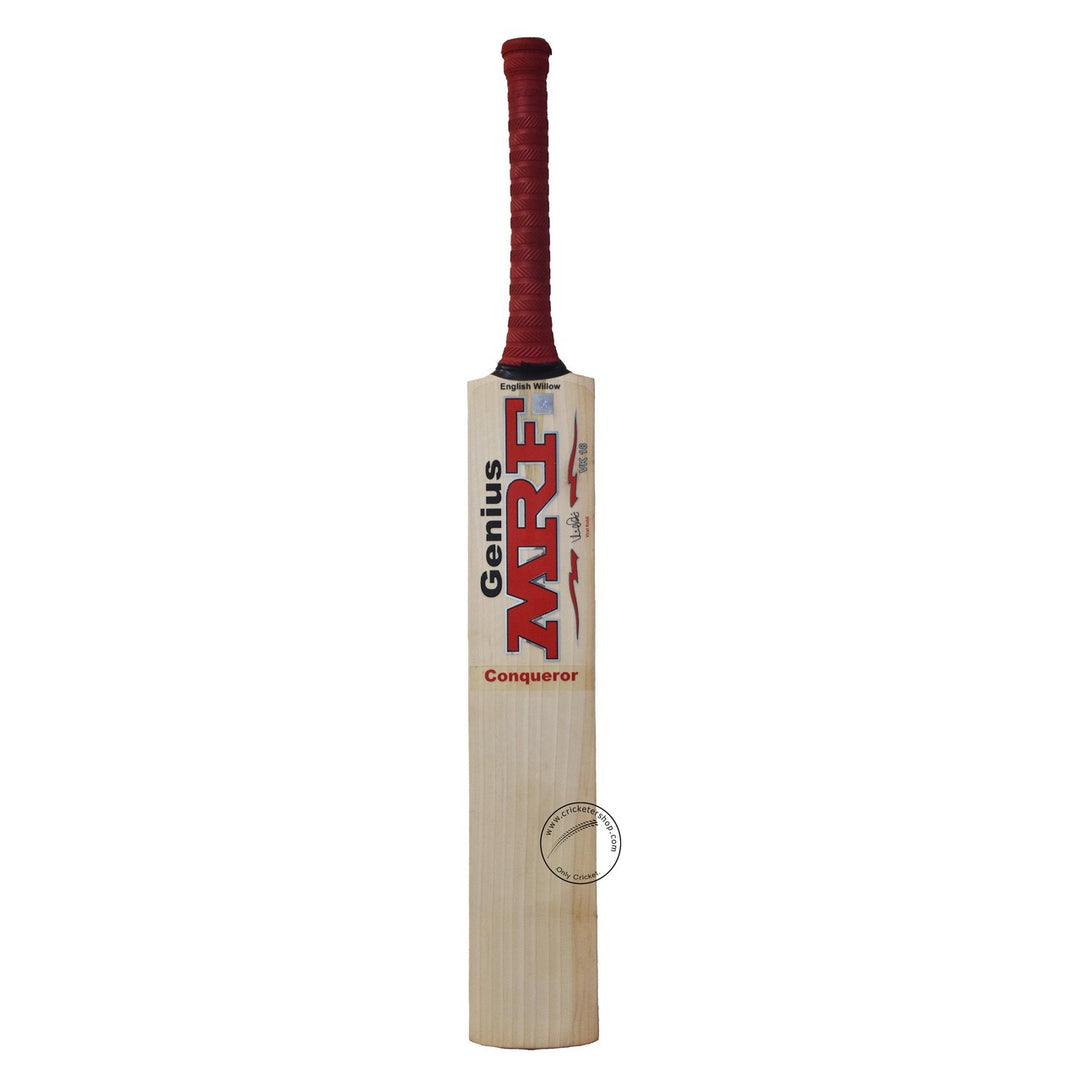 MRF Conqueror English Willow Cricket Bat Size SH @ Front View