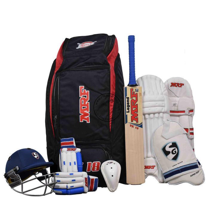 MRF English Willow Complete Cricket Kit Size SH @cricketershop.com 1