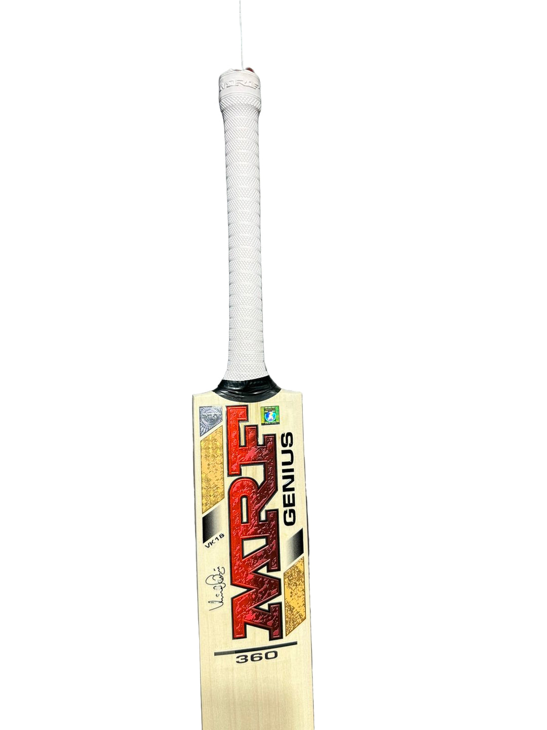 MRF Genius 360 English Willow Cricket Bat Size SH@front view2