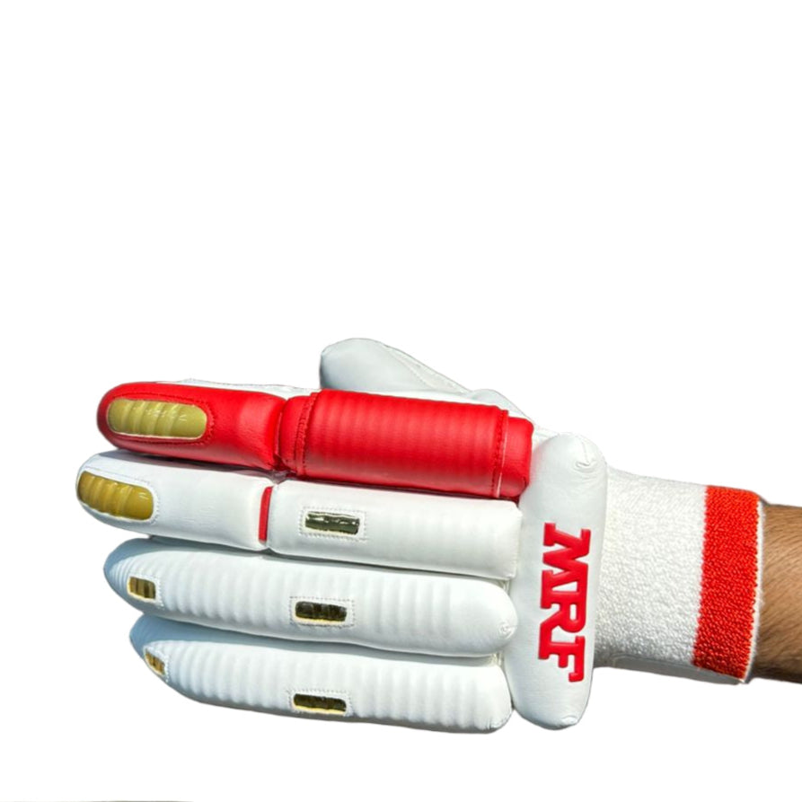 MRF Genius Prince Cricket Batting Gloves Mens Size@front view 1