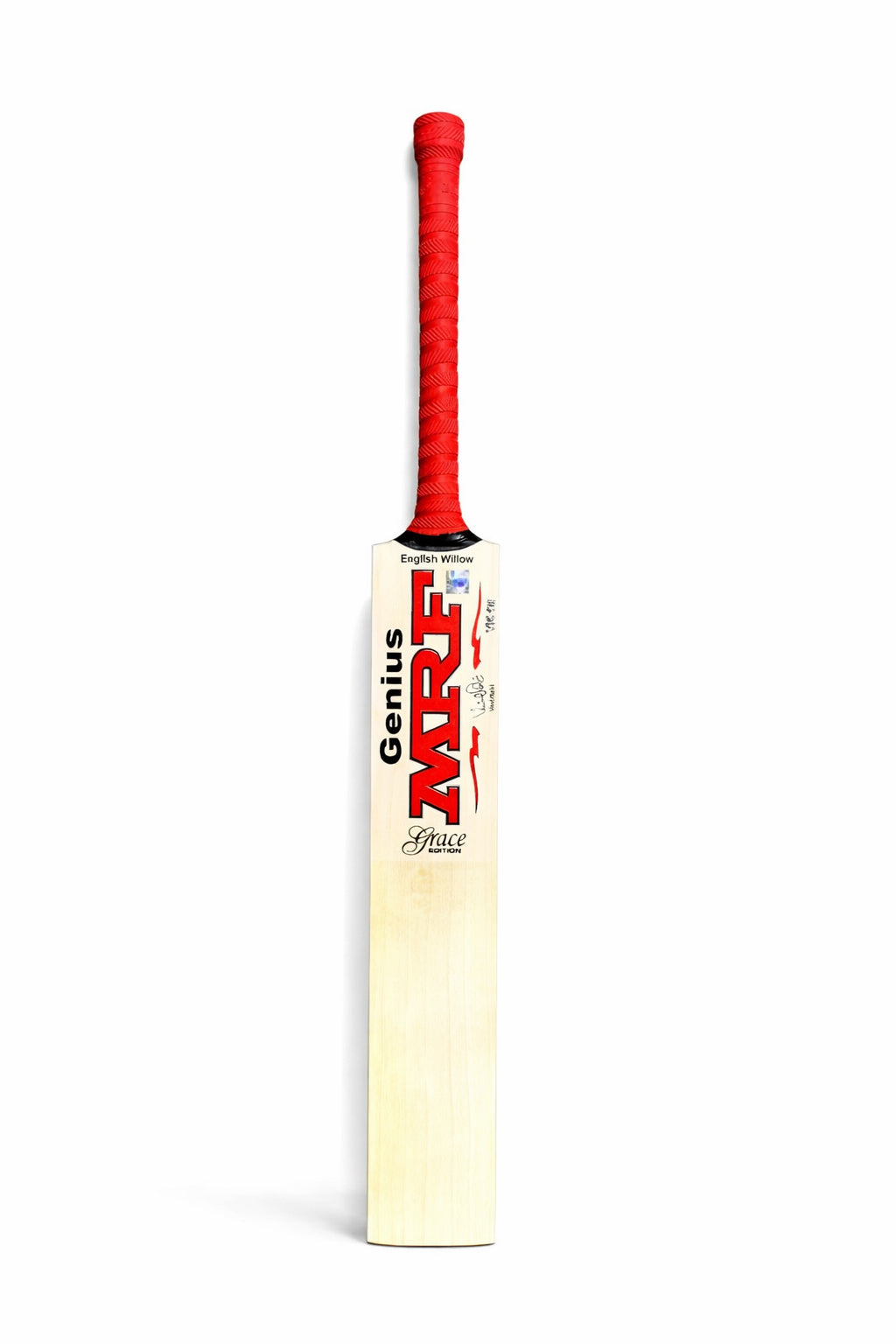 MRF Grace Edition English Willow Cricket Bat Size Harrow@front view