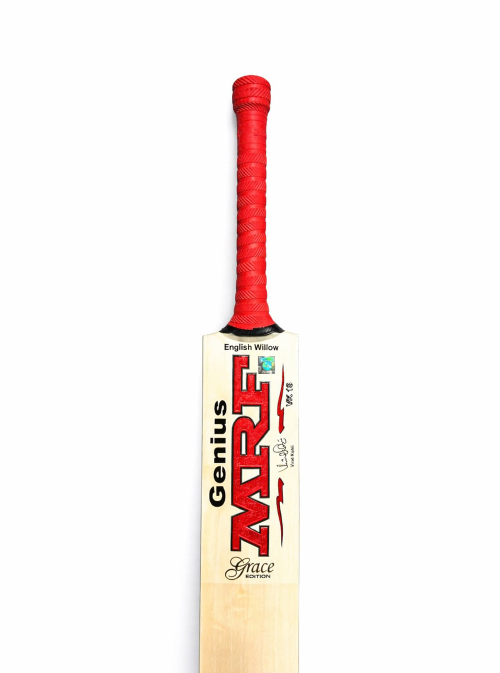 MRF Grace Edition English Willow Cricket Bat Size Harrow@front view1