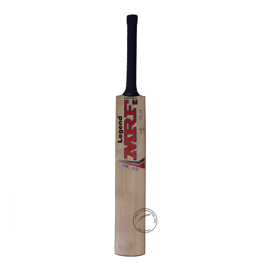 MRF Legend VK 18 English Willow Cricket Bat Size SH @ Front View