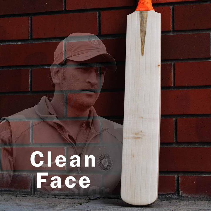 Customise MSD Profile English Willow Cricket Bat Size SH @ Face View