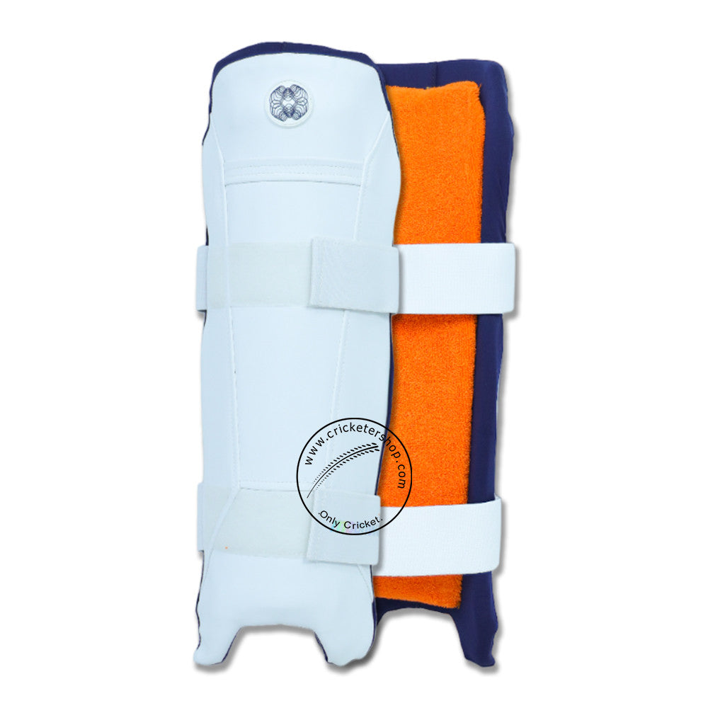 Moonwalkr Wicket Keeping Cricket Shin Guard Pads White Size @ Composite View