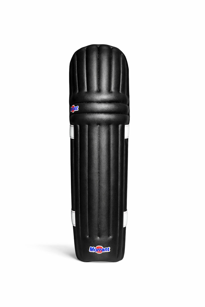 Morrant Ultralite Cricket Batting Leg Guard Pads Black@front view2