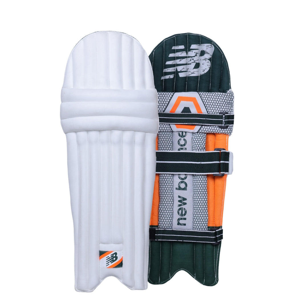 New Balance DC 380 Cricket Batting Leg Guard Pads Youth Size Ambi@Composite View