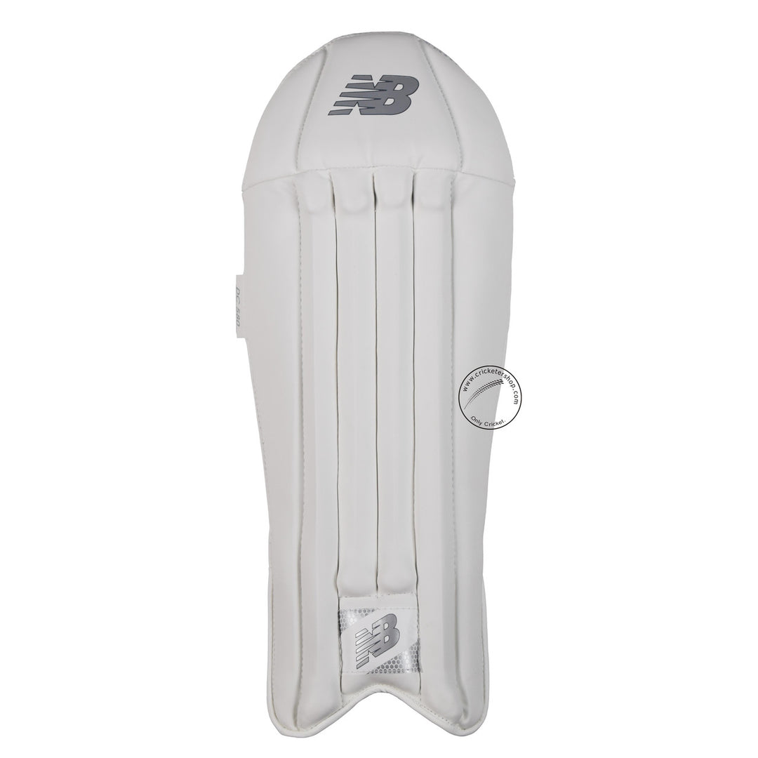 New Balance DC 580 Wicket Keeping Leg Guard Pads Mens Size @ Front View