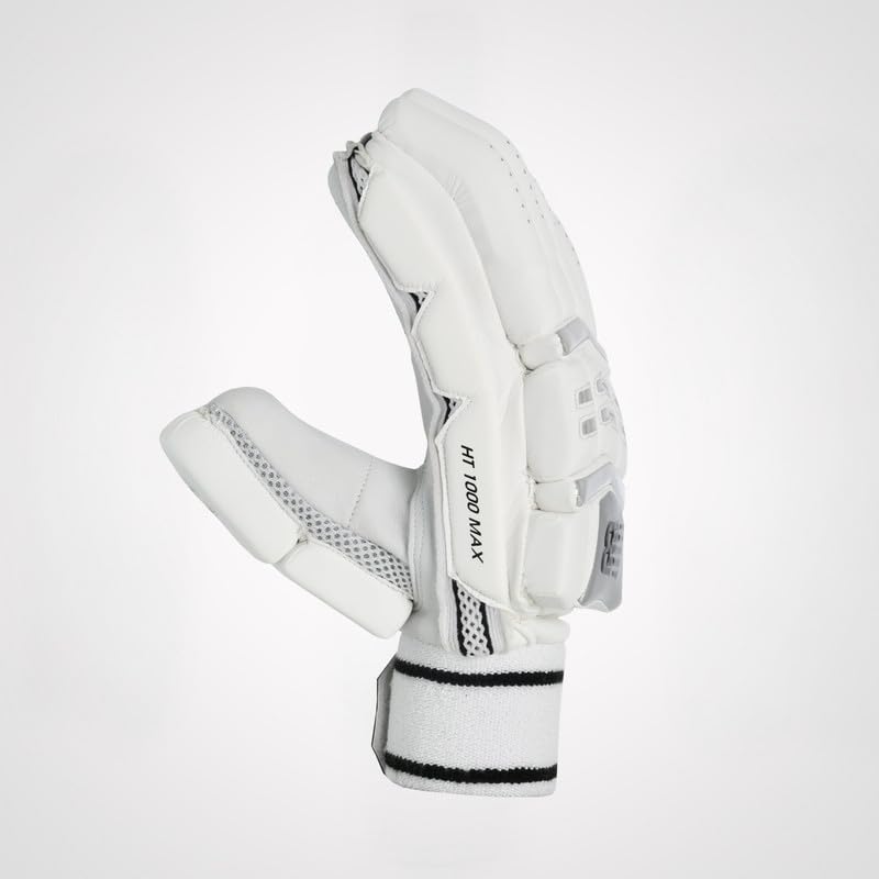 New Balance Heritage 10i Max Cricket Batting Gloves Adult Size @ Side View