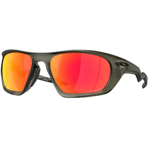 Oakley Lateralis Matte Olive Ink Prizm Rubby Cricket Sunglasses @ Front View