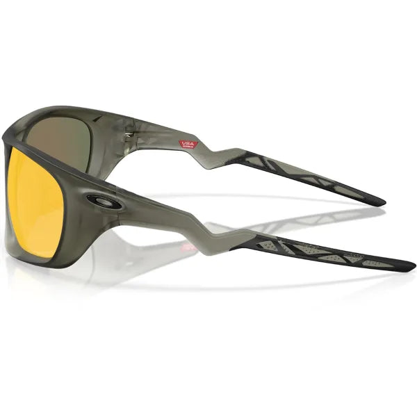 Oakley Lateralis Matte Olive Ink Prizm Rubby Cricket Sunglasses @ Front View 3
