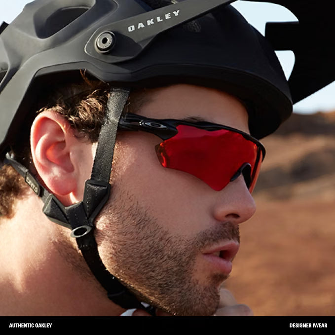 Oakley Radar EV Blk Prizm Trail Cricket Sunglasses @ Side View 3