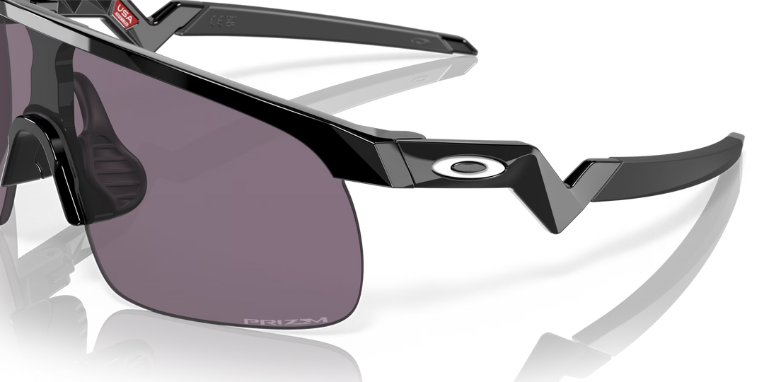 Oakley Resistor Blk Prizm Grey Sapphire Cricket Sunglasses@front view2