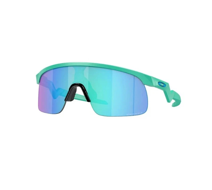 Oakley Resistor Matte Celeste Prizm Sapphire Cricket Sunglasses@front view