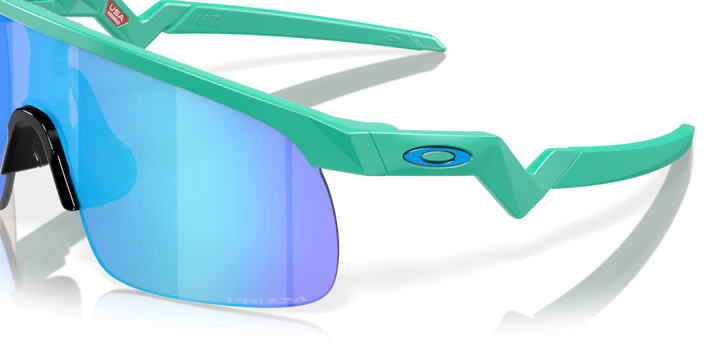 Oakley Resistor Matte Celeste Prizm Sapphire Cricket Sunglasses@front view2