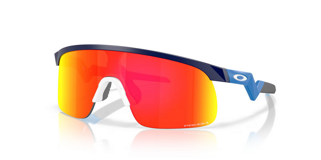 Oakley Resistor Matte Navy Prizm Ruby Cricket Sunglasses@front view