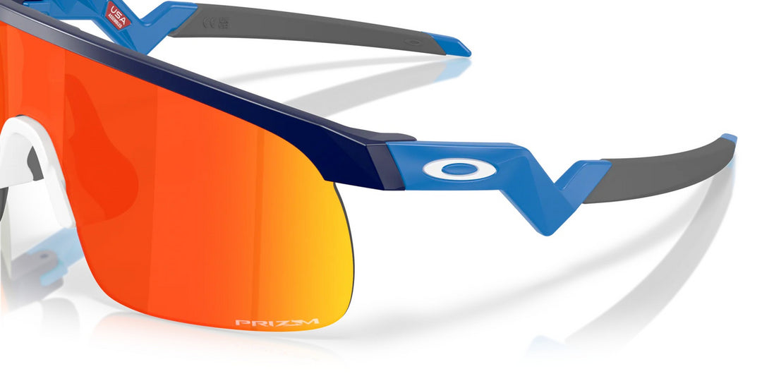 Oakley Resistor Matte Navy Prizm Ruby Cricket Sunglasses@front view2