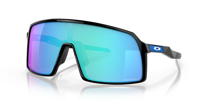 Oakley Sutro Pol Black Prizm Sapphire Cricket Sunglasses @ Side View