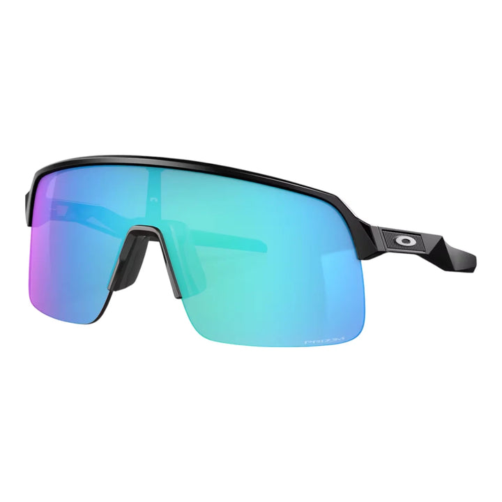 Oakley Sutrolite Matte Black Prizm Sapphire Cricket Sunglasses @ Front View