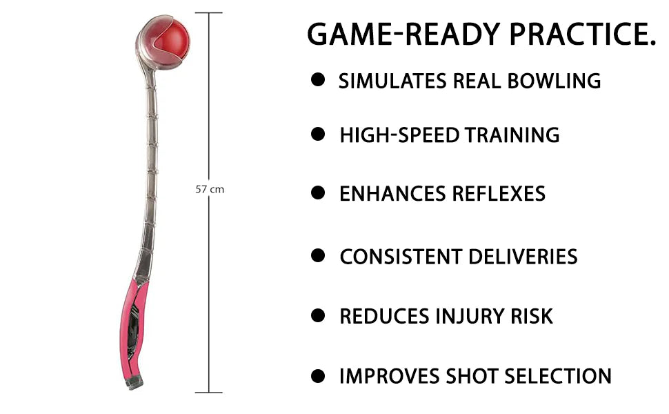 Omtex Sidearm Elite Ball Thrower Cricket Training Equipment @ Side View 2