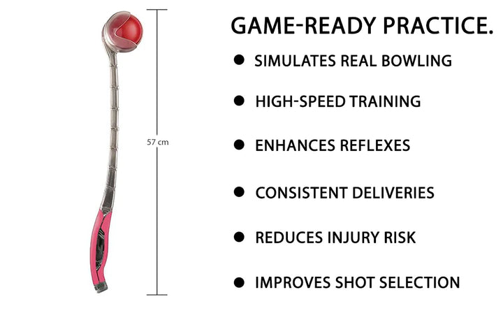 Omtex Sidearm Elite Ball Thrower Cricket Training Equipment @ Side View 2