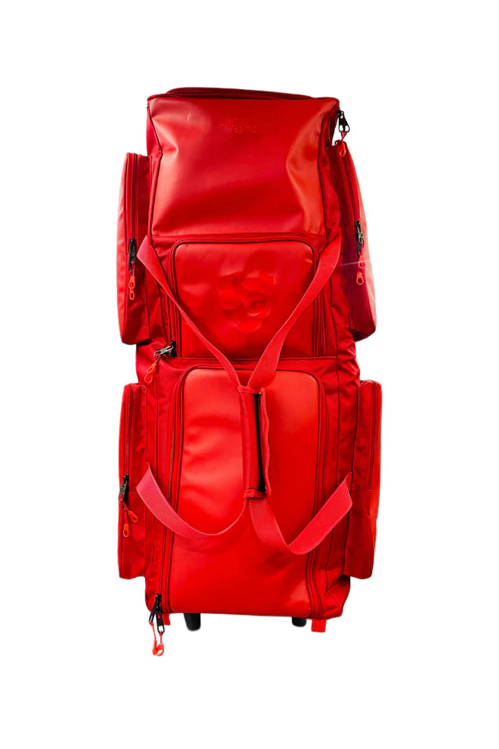 SG 22 Yard Trunk Player Cricket Duffle Kit Bag Wheelie Red