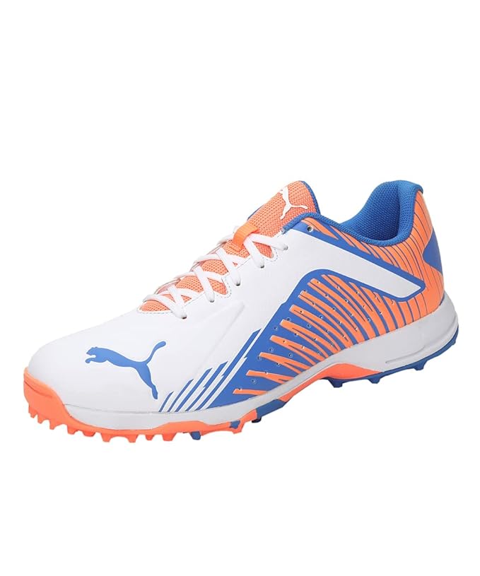 Puma 22 FH 10678901 Cricket Rubber Shoes White Bluemazingize @ Side View