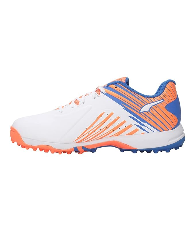 Puma 22 FH 10678901 Cricket Rubber Shoes White Bluemazingize @ Side View 3